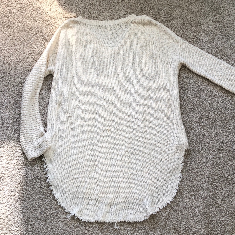 📦 🚚 EVERYTHING MUST GO! Free People Cream Sweater | S - Picture 5 of 6